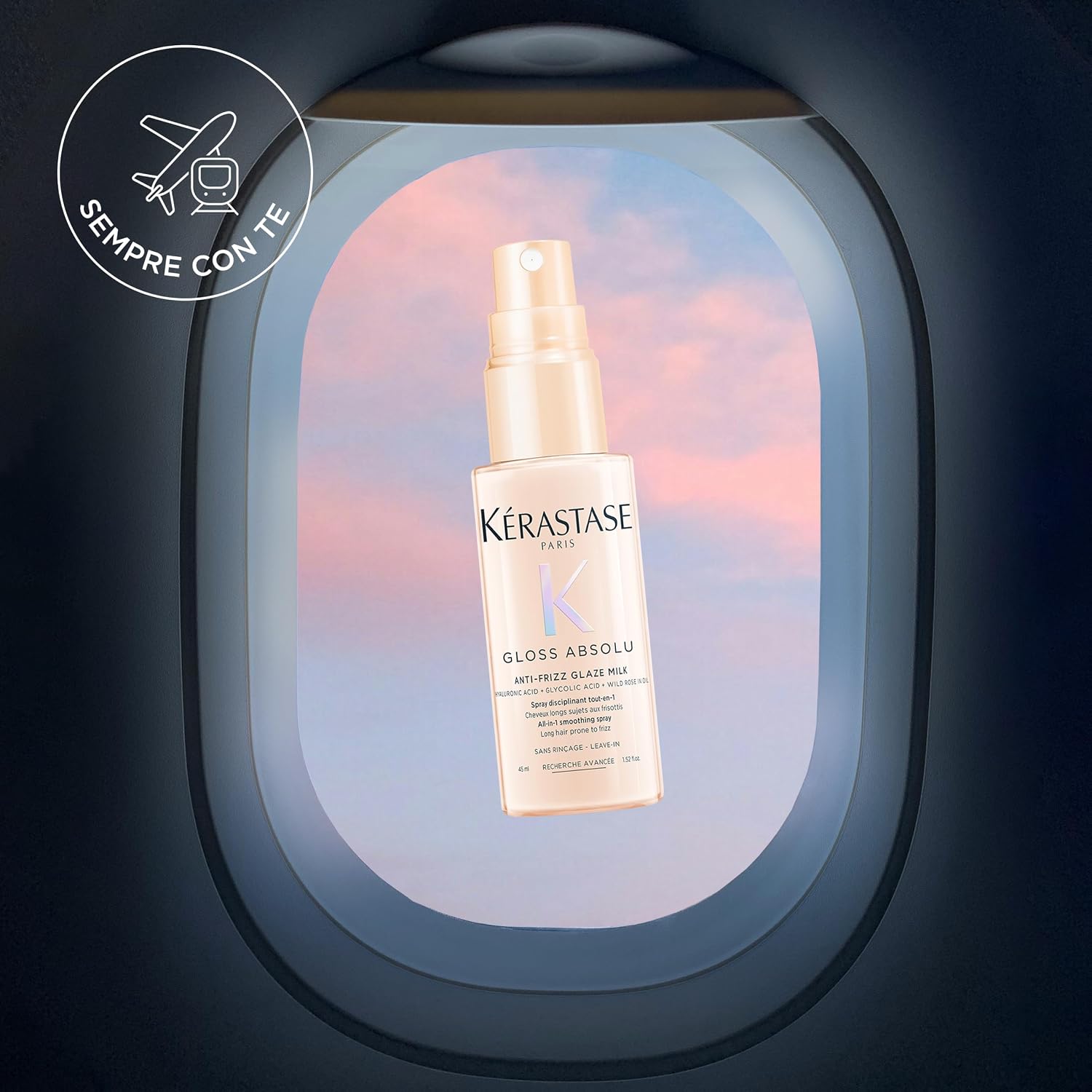 Thumbnail 4 de Kérastase Gloss Absolu Spray Multi-Beneficio per Capelli Crespi 45 ml – Mini