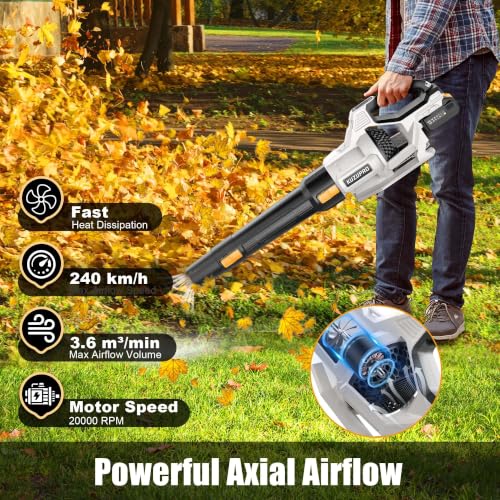 Thumbnail 1 de Soffiatore a Batteria KUZUPRO 21 V con 2 Batterie da 4,0 Ah – potenza, versatilità e libertà di movimento