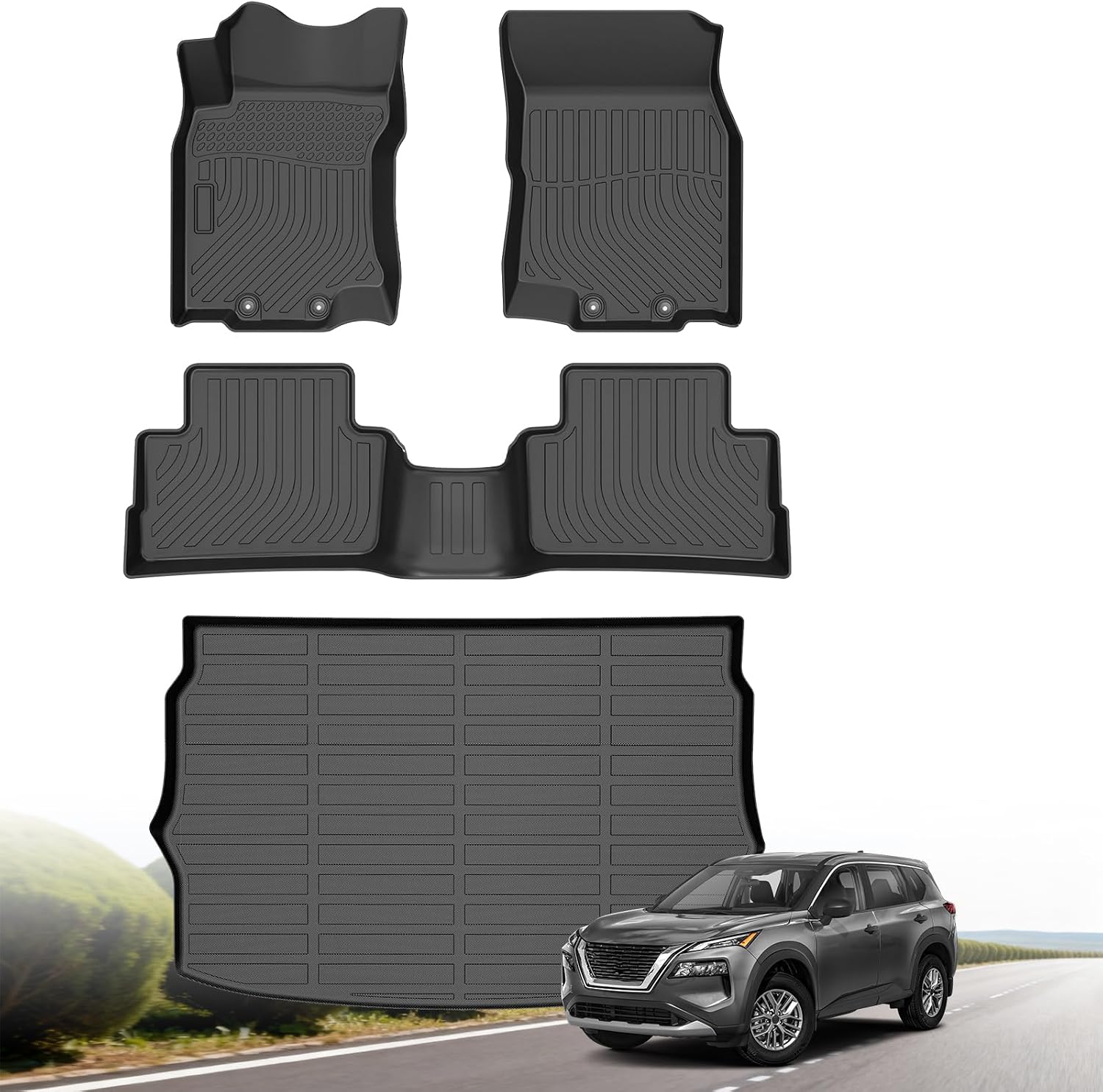 Detalle de Vehiwell TPE Floor Mats for Nissan Rogue Sport