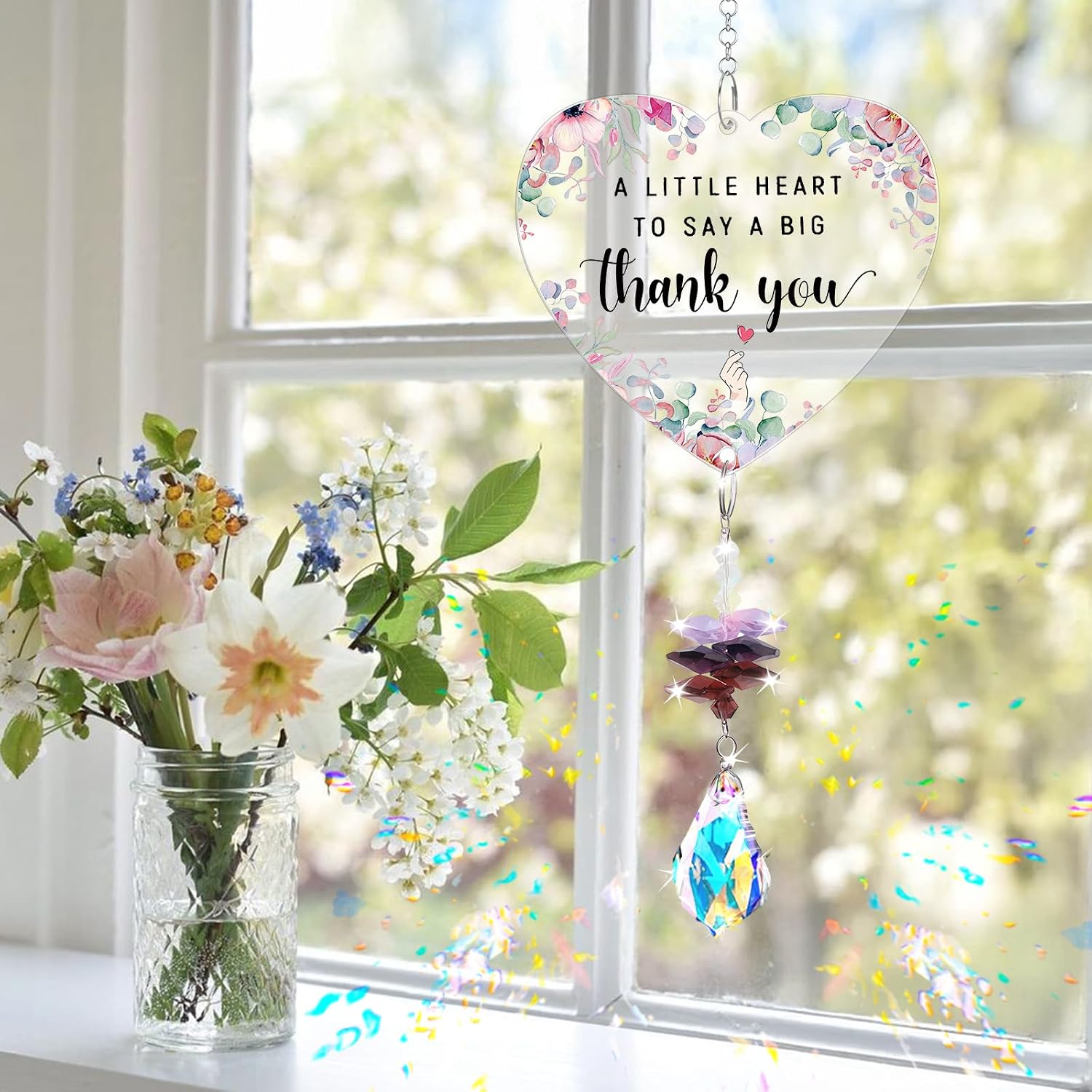 Detalle de Crystal Suncatcher Thank You Gift