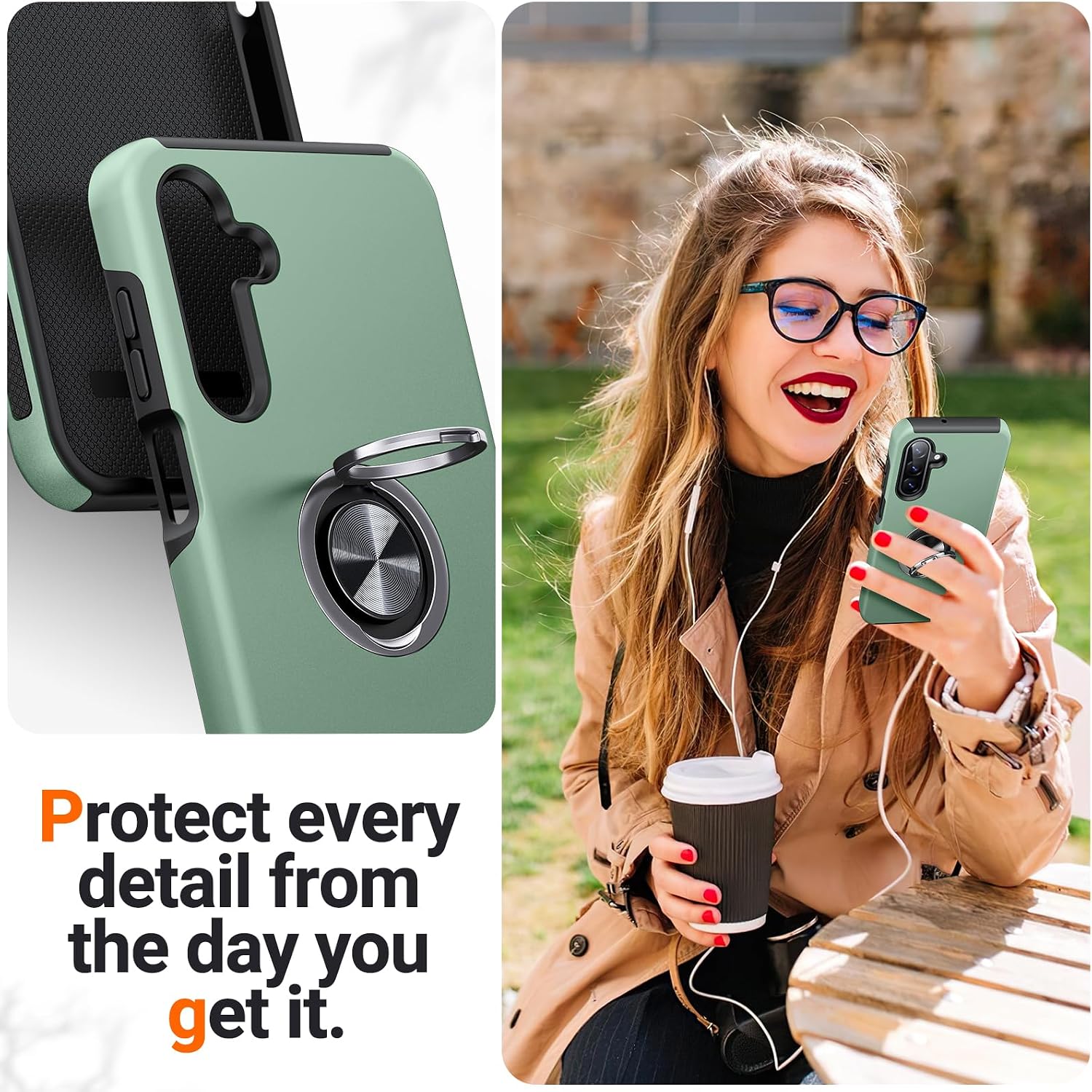 Thumbnail 6 de AOUIA Samsung Galaxy A26 5G case with 360° stand