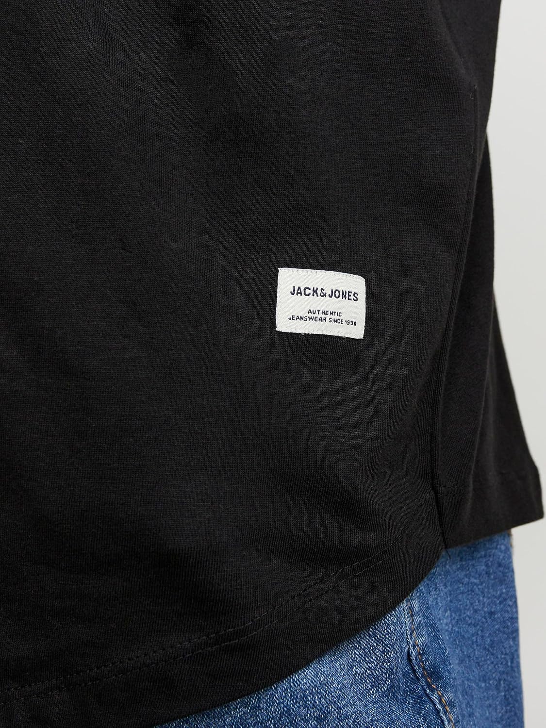 Detalle de JACK & JONES Mens Noa T-Shirt Plus Size Short Sleeve Cotton