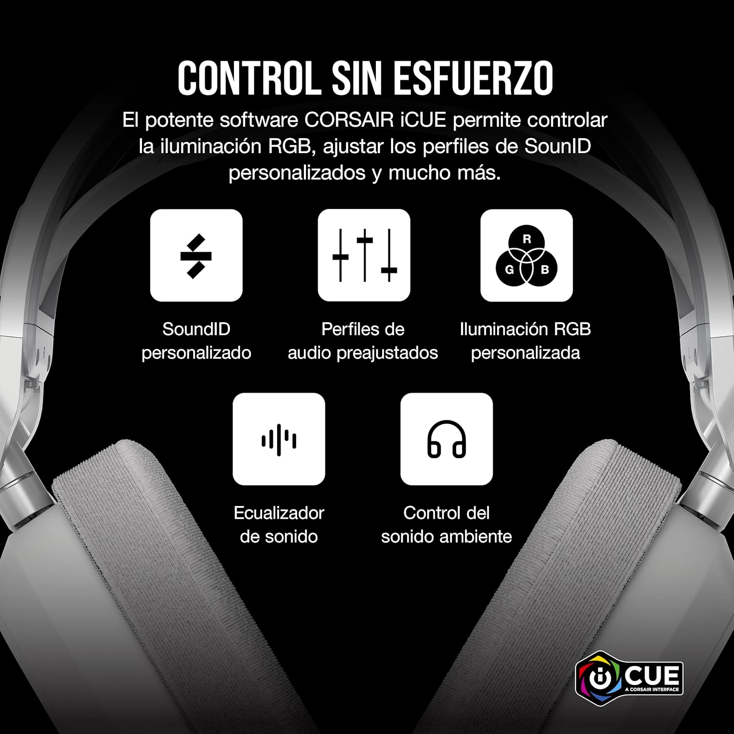 Thumbnail 7 de Corsair HS80 MAX Wireless: Auriculares Gaming Multiplataforma