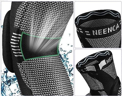 Thumbnail 2 de NEENCA Knieorthese mit Patella-Gel-Pads und Feder-Seitenstabilisatoren