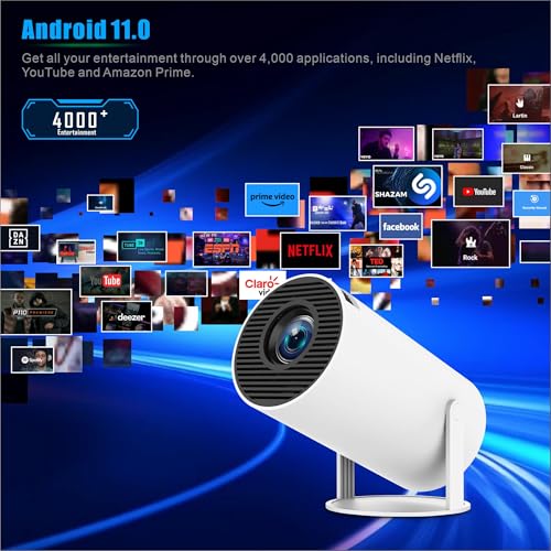 Thumbnail 4 de Thunrlge Mini Proyector 4K WiFi 6 BT5.2: Proyector portátil con Android 11, Netflix y corrección Keystone automática