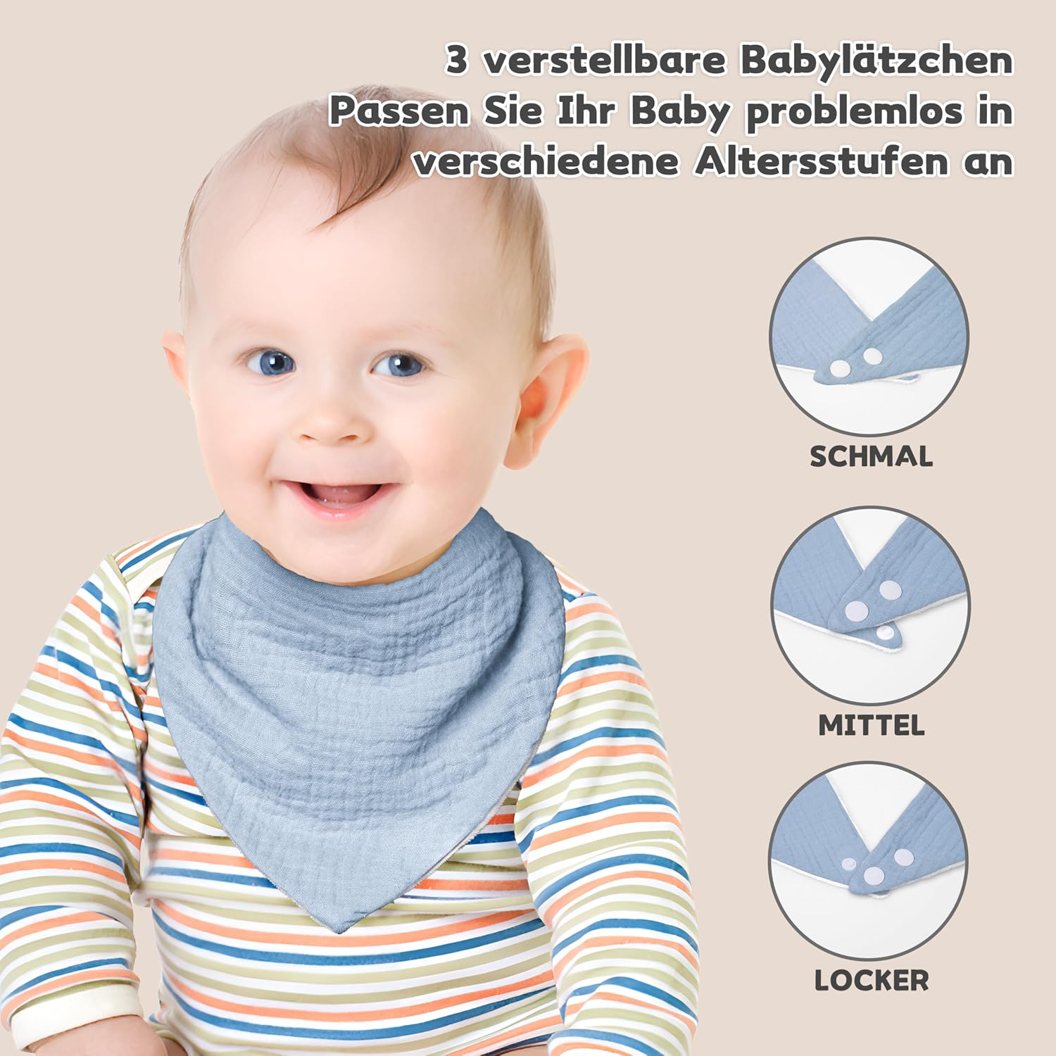 Thumbnail 1 de Susurration Lätzchen Halstuch 10 Stück