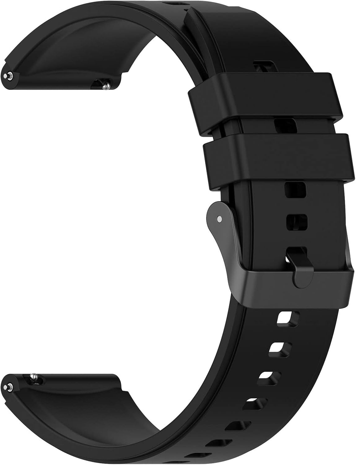 Detalle 2 de INF 22mm Universal Silicone Watch Strap for Galaxy Watch3, Huawei Watch 3/GT3, Garmin Venu 2, Fossil Gen 5