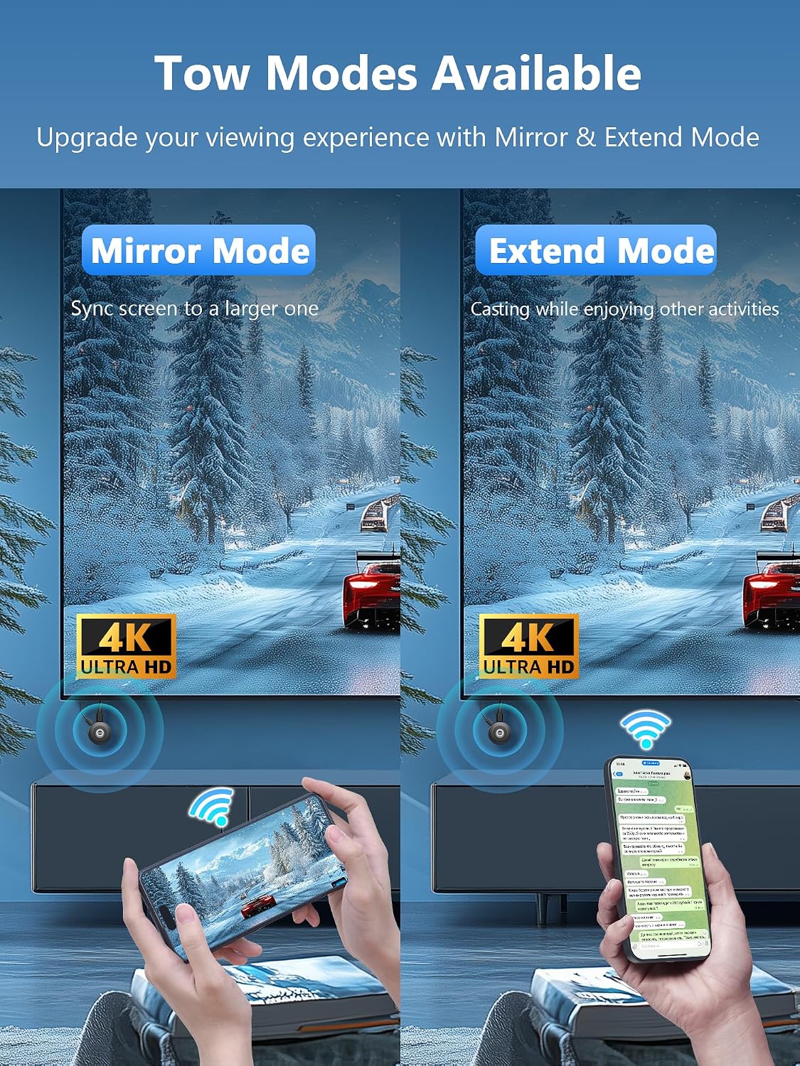 Detalle de DRYMOKINI i-OS Wireless HDMI 4K Dongle Adapte – kabellose 4K-Übertragung mit AirPlay/Miracast