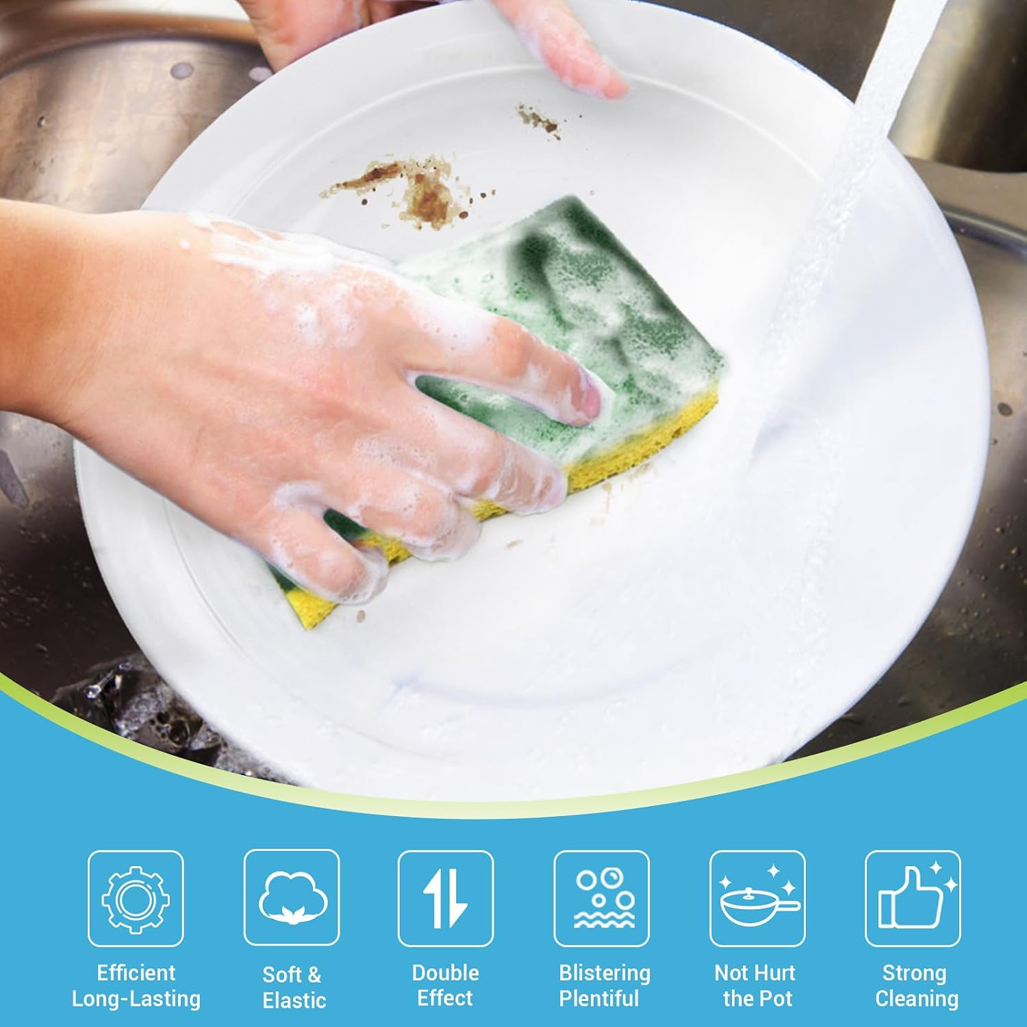 Thumbnail 1 de AIDEA Kitchen Sponges, 24-Count