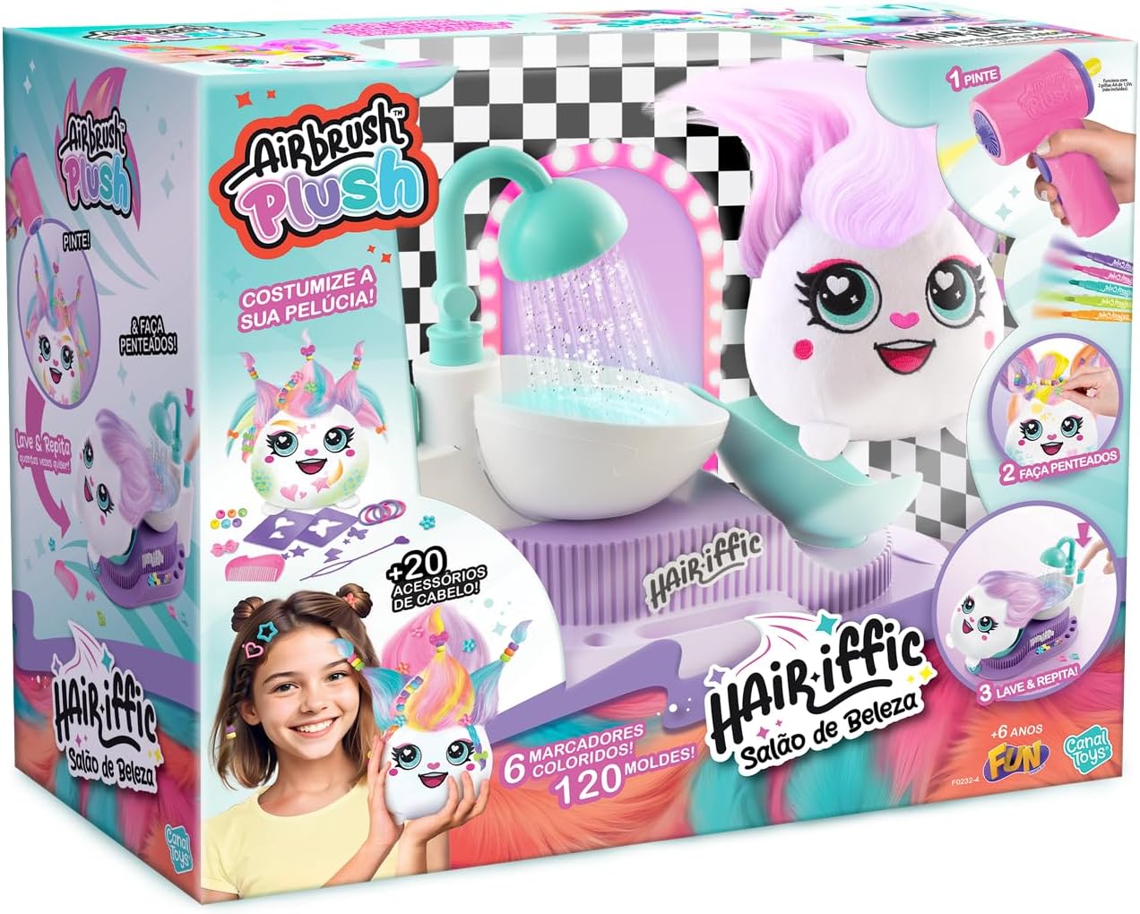 Detalle de Canal Toys Airbrush Plush Hair'iffic Salon