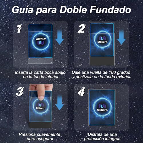 Detalle de Mlikero 600 – Paquete de Fundas Cartas Perfect Fit Inner Card Sleeves (66 x 91 mm / 64 x 89 mm)