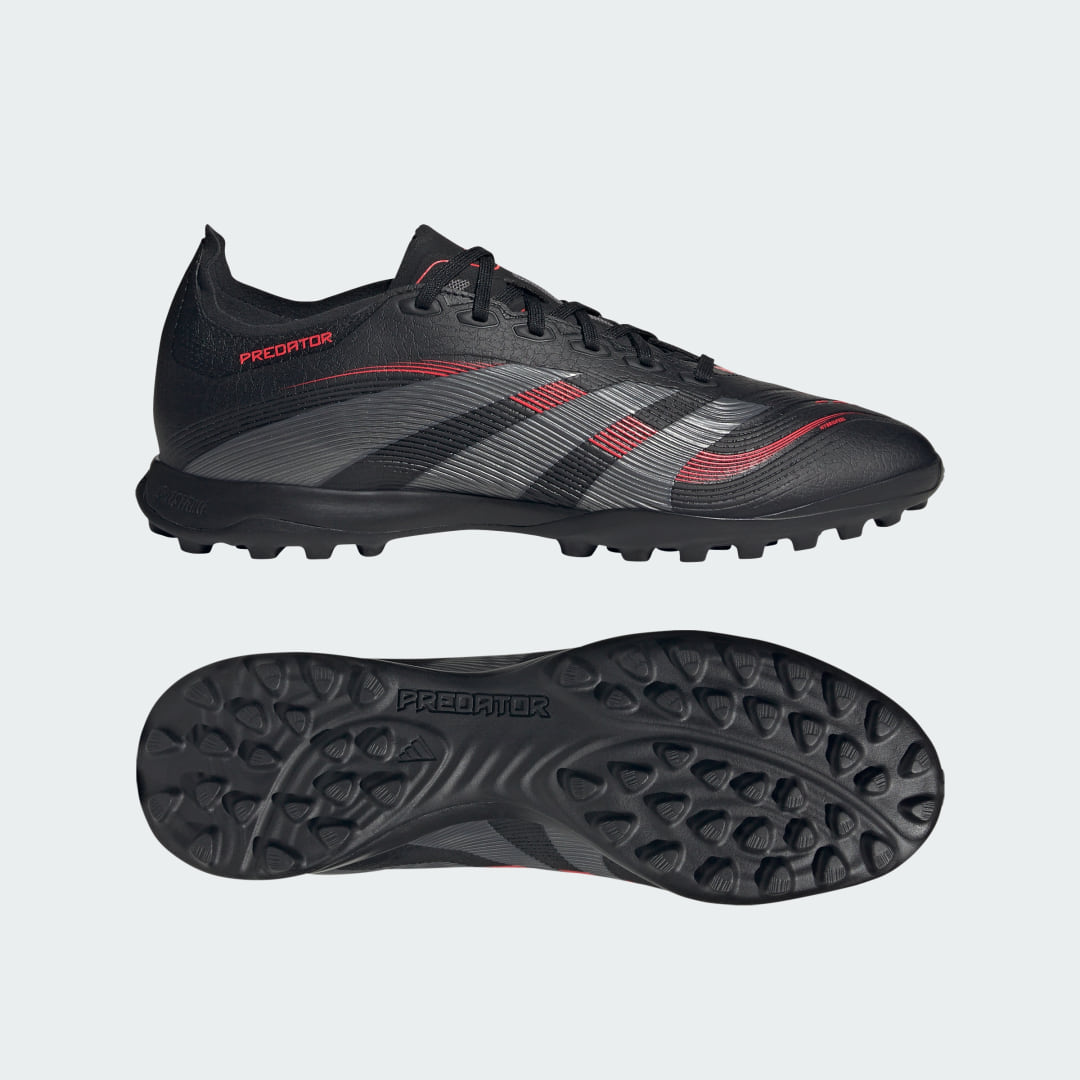 Detalle de Zapatilla de fútbol Predator League moqueta de Adidas – Negro