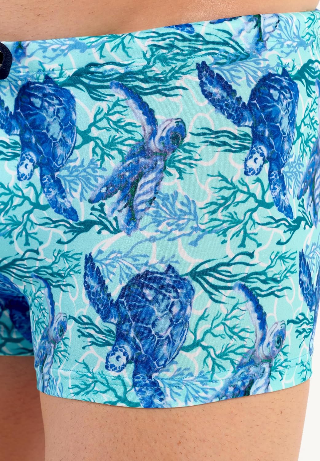 Thumbnail 4 de HOM Boxer de bain TARTANE en polyamide et élasthanne, style tortues