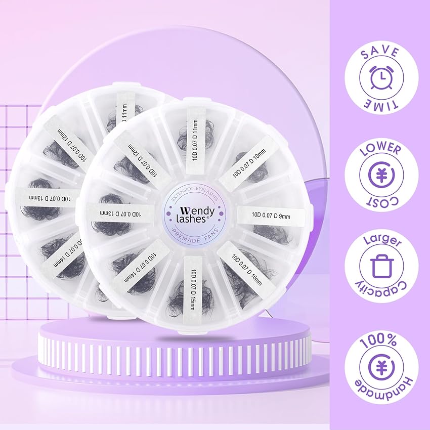 Thumbnail 6 de Volume Russes Cils 500 Fans 8D ⚙