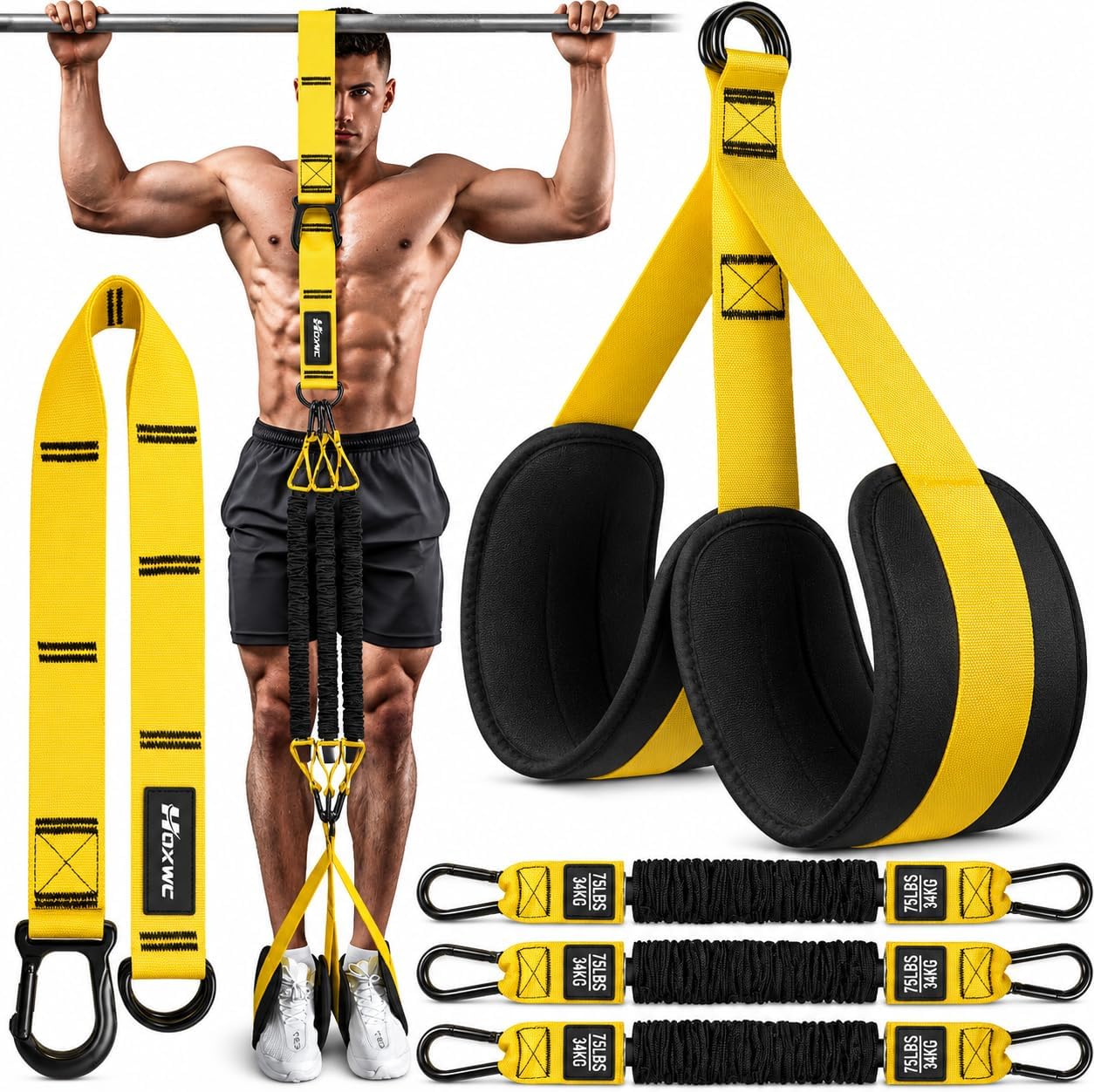 Detalle de HOXWC Pull Up Assistance Bands 3-pack ๐