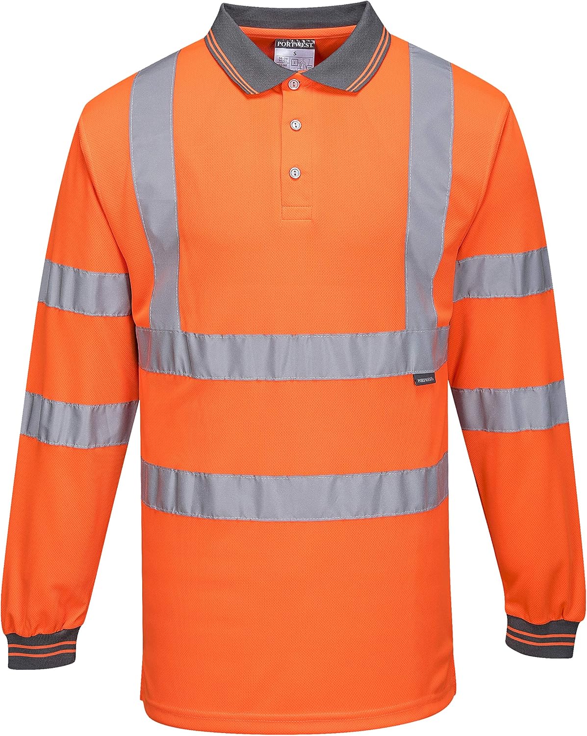 Thumbnail 6 de Portwest S277ORR4XL Polo HV manches longues 4XL