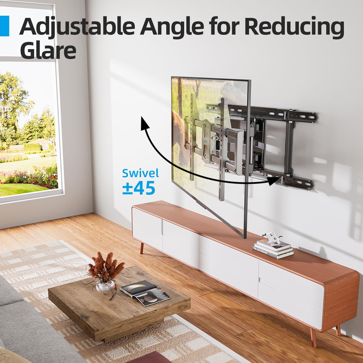Thumbnail 6 de USX STAR Full Motion TV Wall Mount with 24-Inch Studs for 42–86-Inch TVs