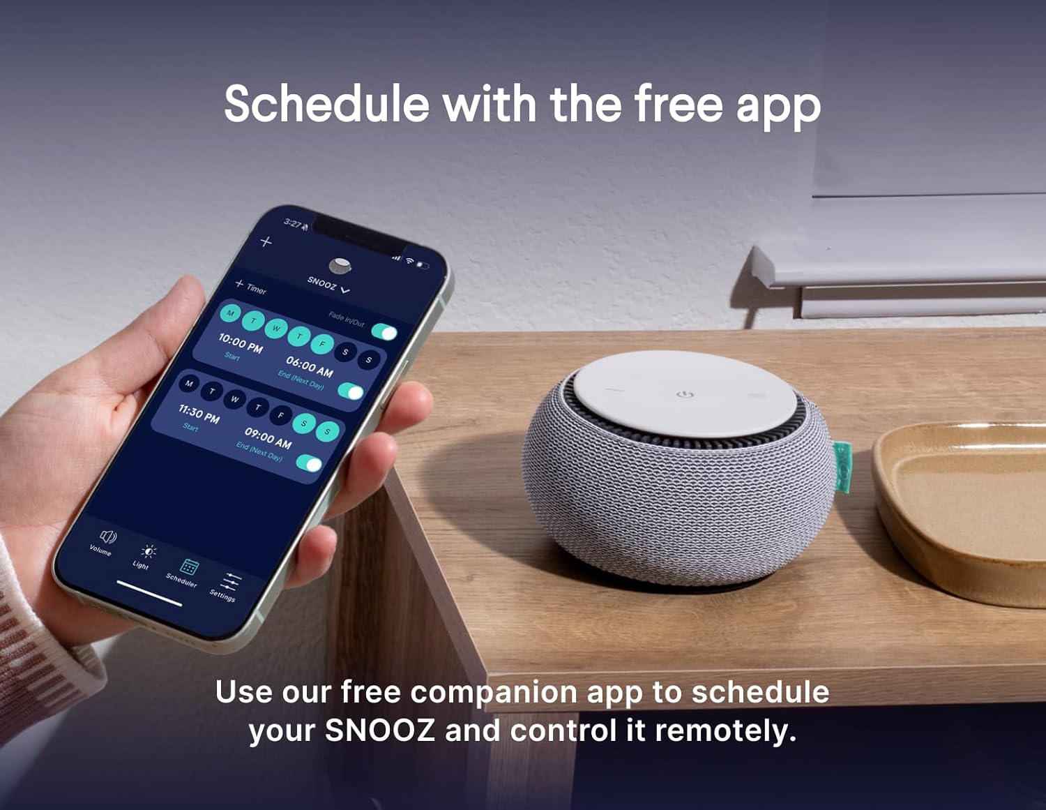 Detalle 2 de SNOOZ Smart White Noise Sound Machine
