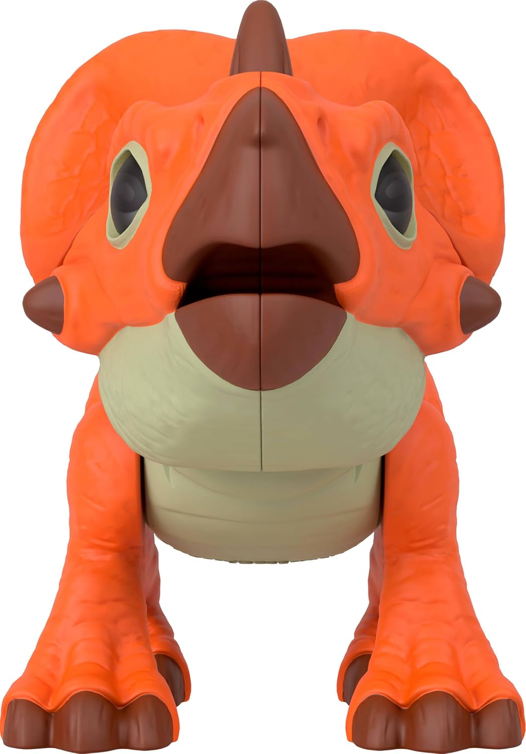 Detalle de Fisher-Price Imaginext Jurassic World Rebirth Aquilops dinosaur action figure (JGP99) with kid-activated motion