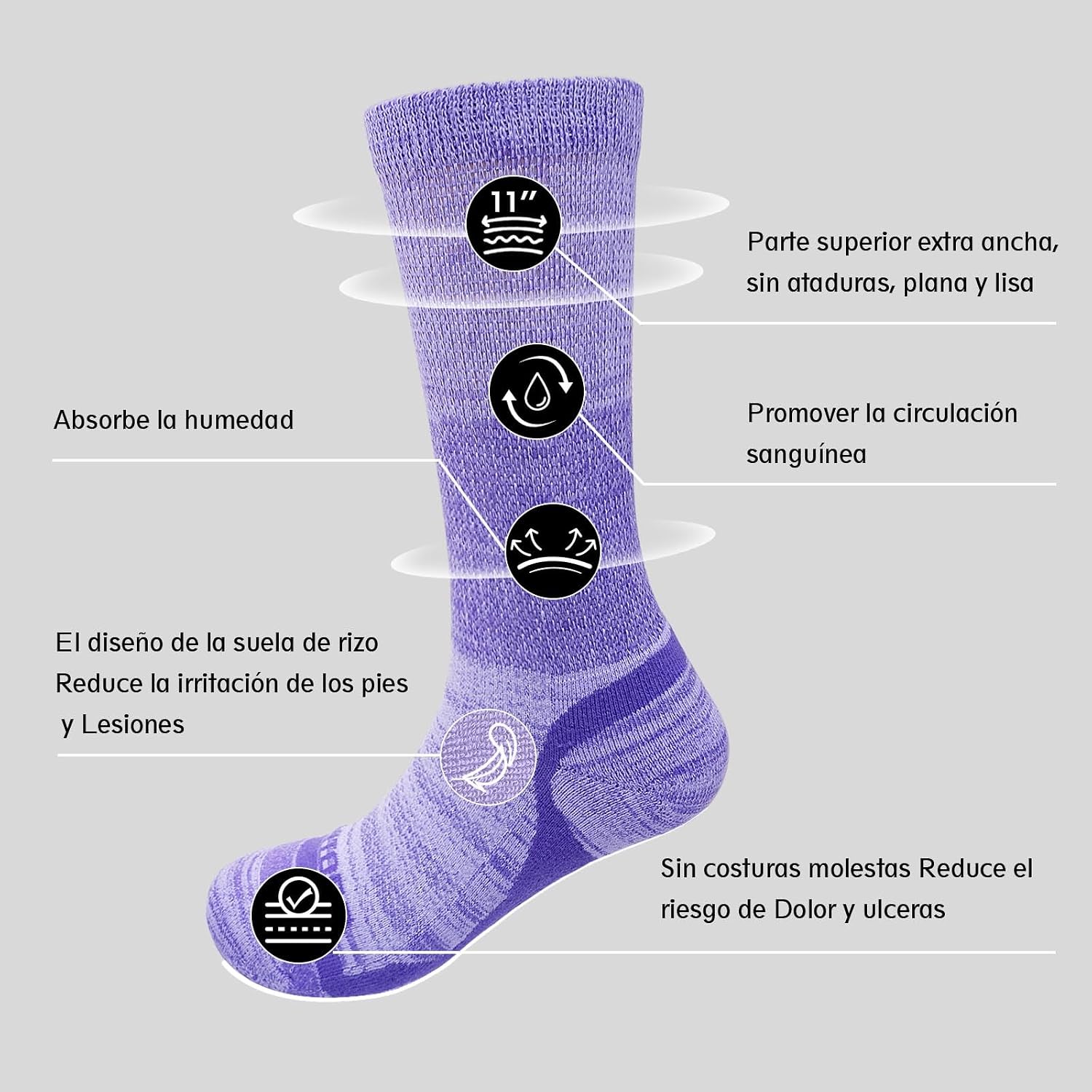 Thumbnail 3 de LOFIR Calcetines diabéticos sin costuras 39-46