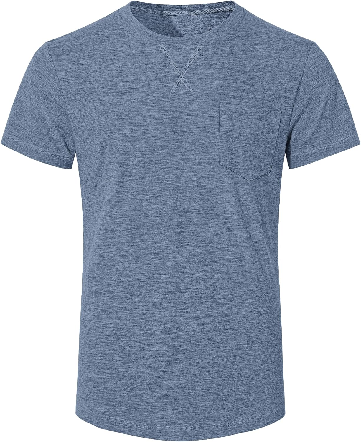 Thumbnail 2 de TARAINYA Herren Baumwoll-T-Shirt Kurzarm Rundhals Einfarbig – M bis 4XL