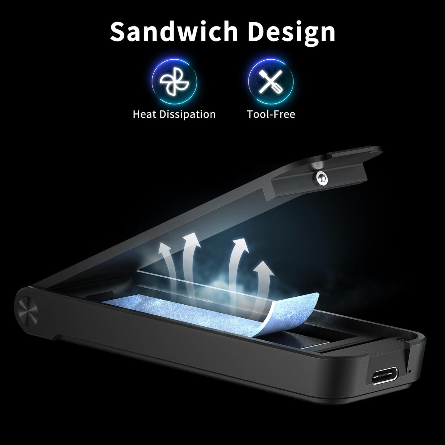 Thumbnail 2 de FIDECO M.2 NVMe Gehäuse 10Gbps