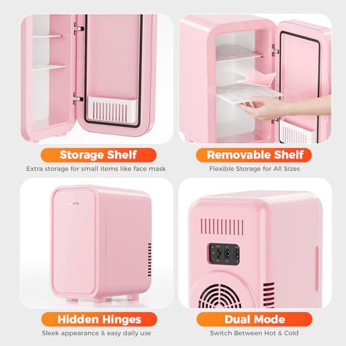 Thumbnail 2 de YASHE Mini Fridge 6 Litre / 8 Can Portable Thermoelectric Cooler (Pink)