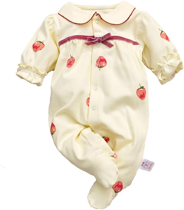 Thumbnail 3 de KIDDLETOWN 100% Organic Cotton Long Sleeve Romper for Baby Girls (6-9 Months)