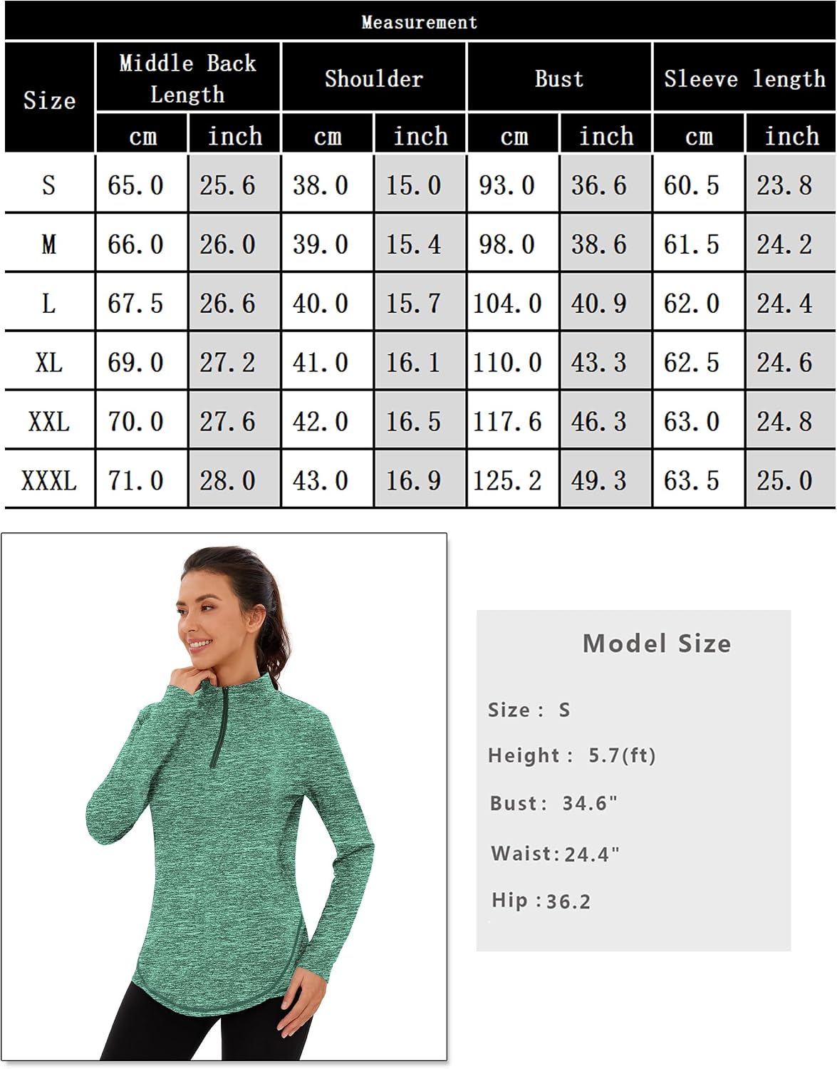 Thumbnail 5 de Haut de running femme Terecey 1/4 zip manches longues – sweat léger respirant à séchage rapide