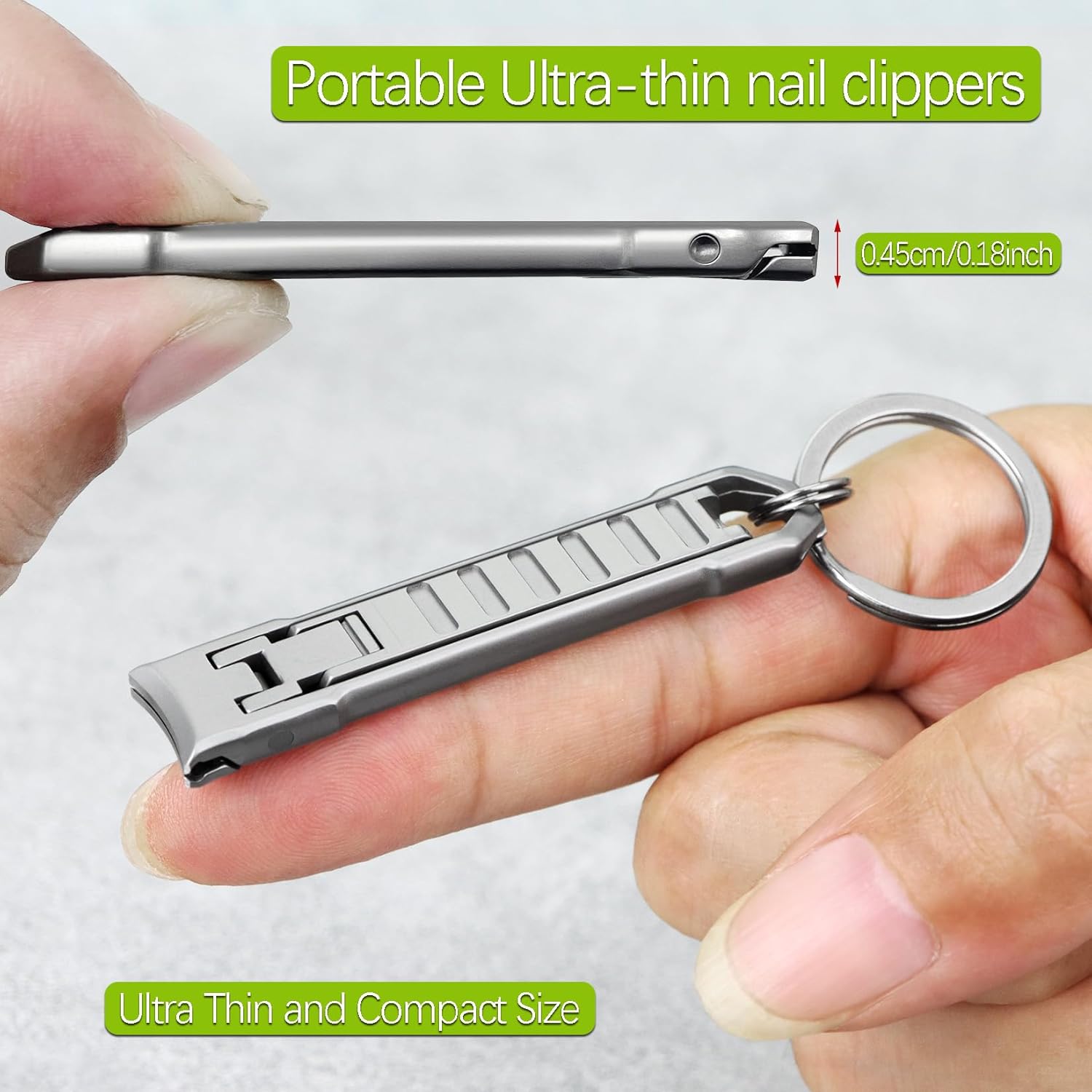 Detalle 2 de VOGARB Keychain Nail Clippers for Men with File and Earpick