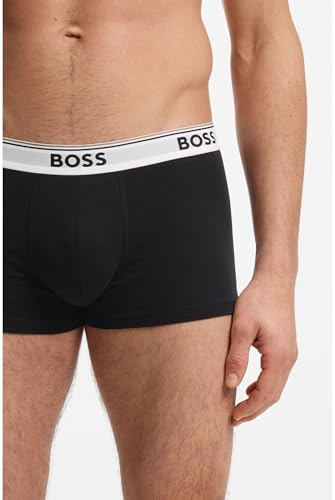 Detalle de BOSS Herren-Trunks im 3er-Pack aus Baumwoll-Stretch