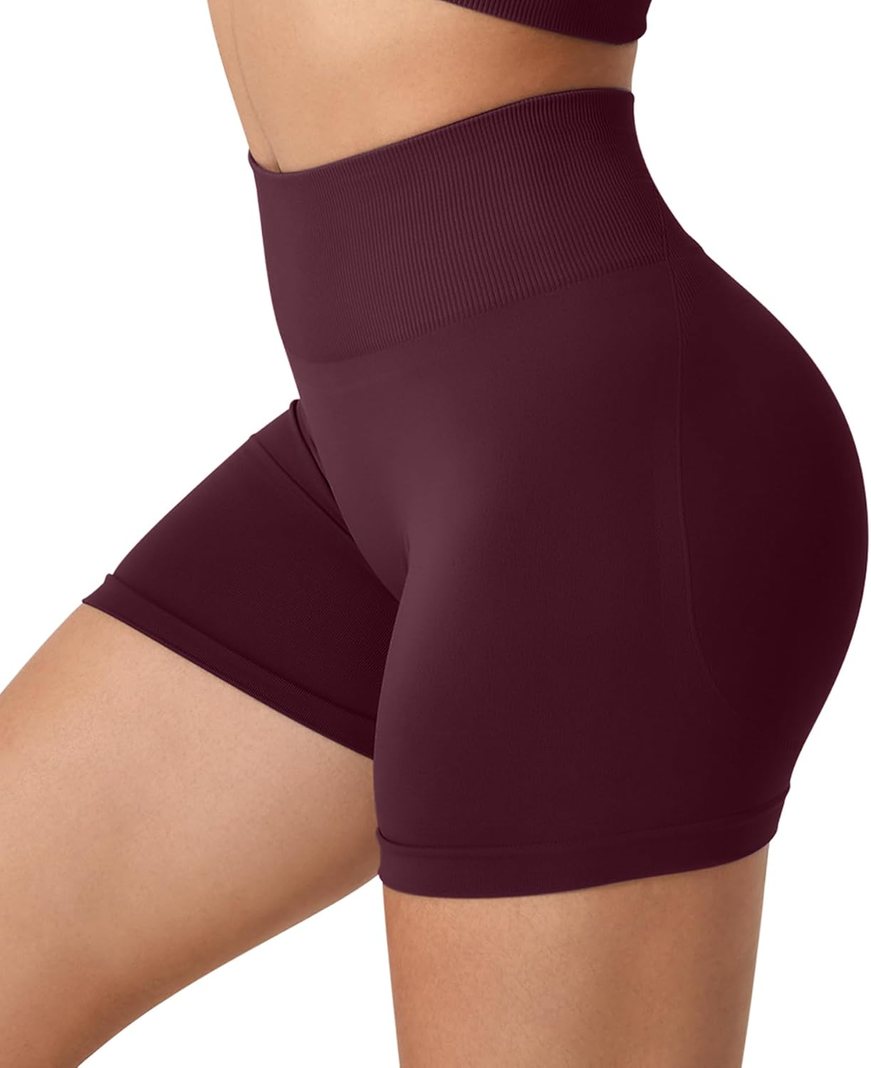 Detalle de TAYOEA Sport Shorts Damen – Scrunch Butt Lift, Seamless Push Up Kurz, Yoga & Fitness