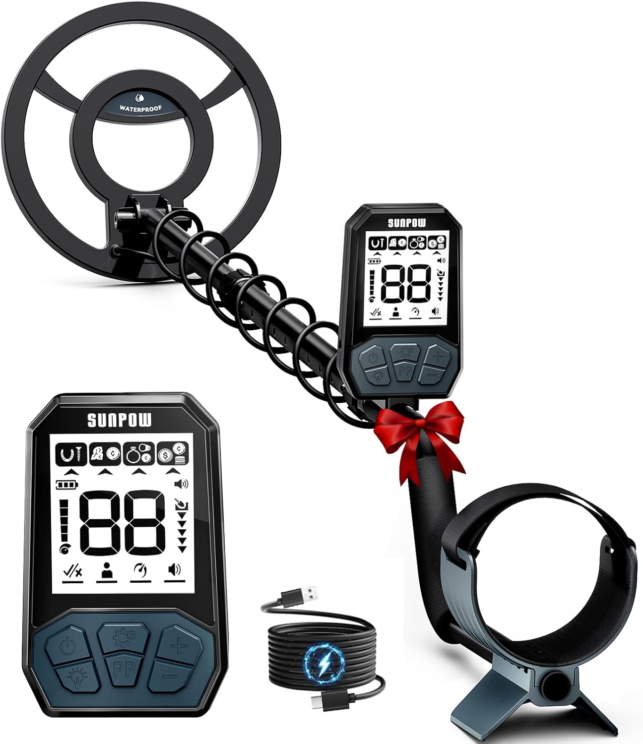 Thumbnail 6 de SUNPOW OT-MD16 Metal Detector Professionale 1800 mAh 📡