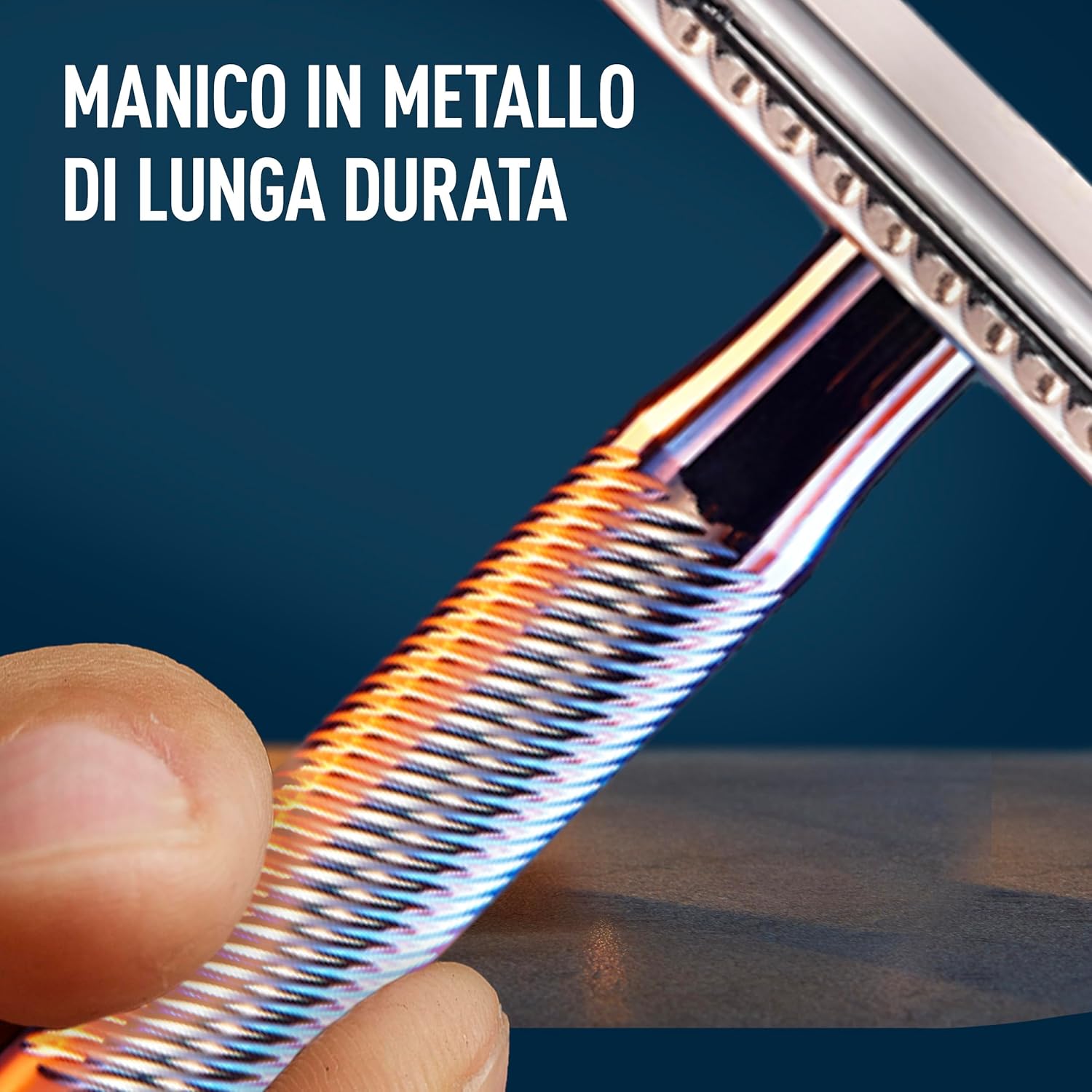 Thumbnail 3 de Rasoio di sicurezza King C. Gillette con 1 manico e 5 lamette in acciaio inox