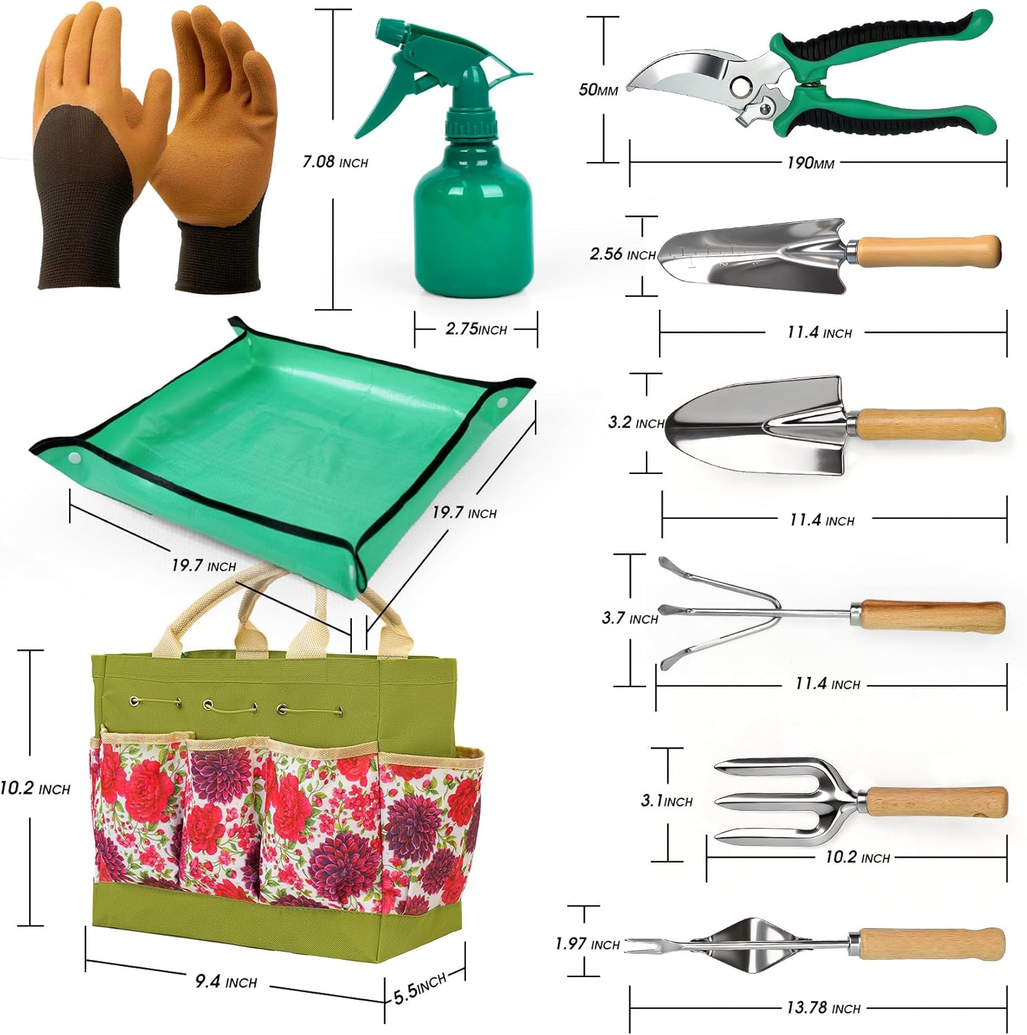 Thumbnail 5 de SLARMOR Garden Tools Set 10-Piece for Gardening