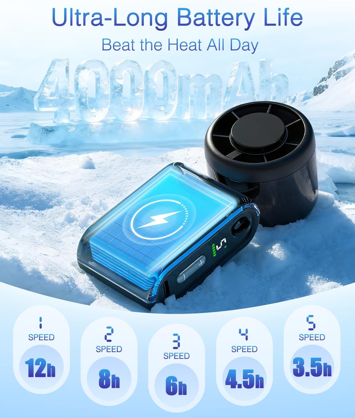 Thumbnail 3 de iFunSky Mini Portable Handheld Turbo Fan: Small, Quiet, and Mighty