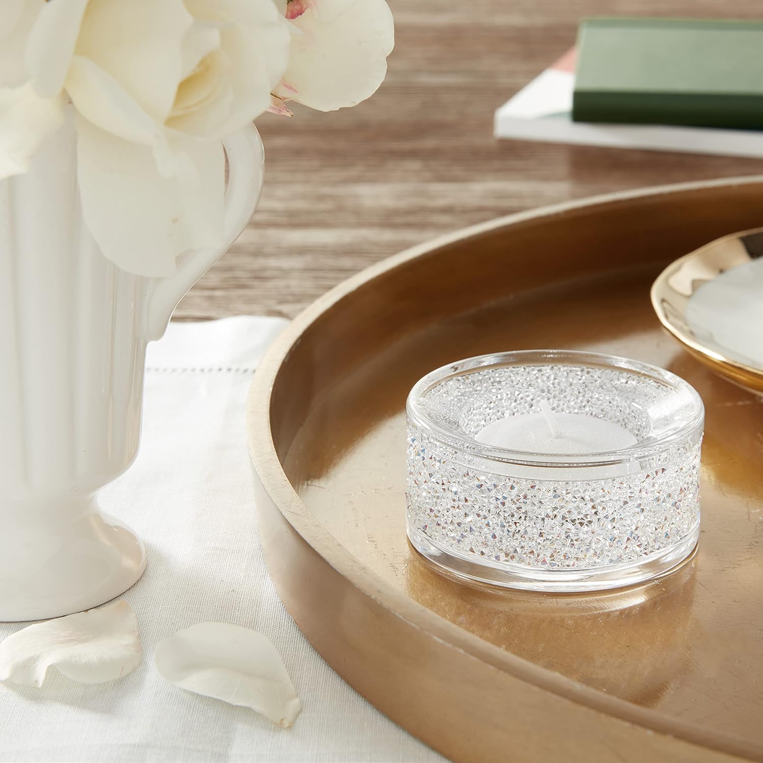 Thumbnail 1 de Swarovski Shimmer Teelichter Crystal AB