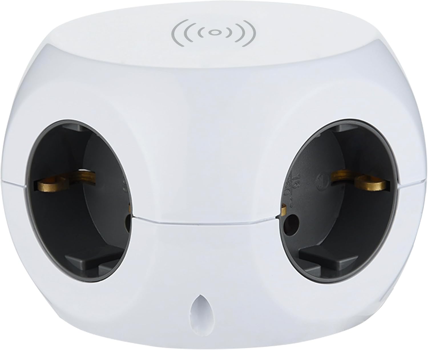 Detalle 2 de Electraline 62079 Mini Cube – listwa z ładowarką Qi, 3 gniazdami i 3 portami USB