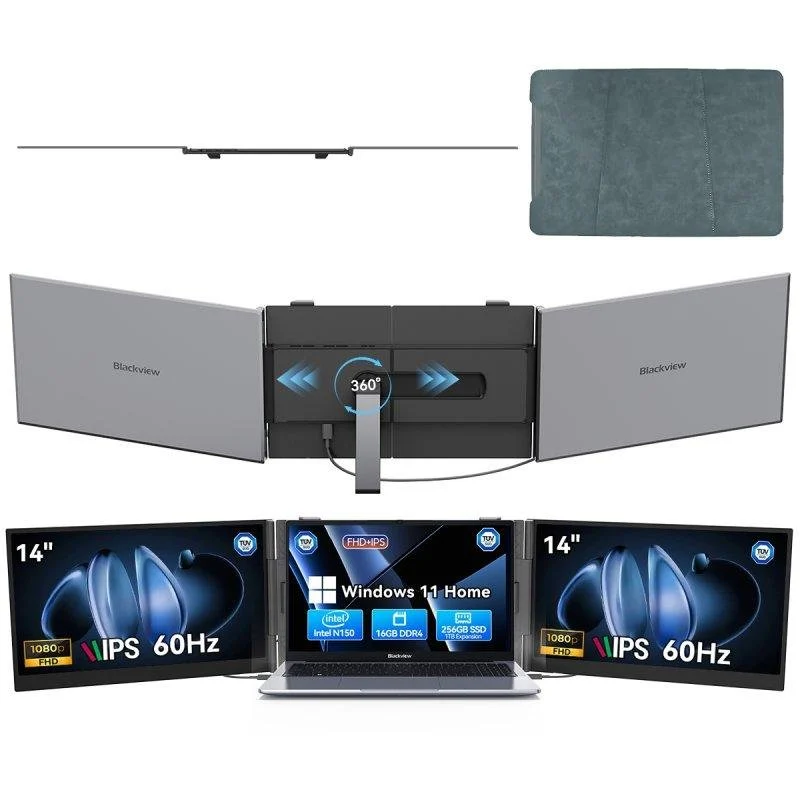 Detalle de Monitor Blackview DCM6 Pro 14" FullHD 60Hz IPS Ultrafino con USB-C y Altavoz TÜV