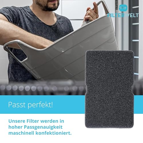 Detalle de Filterwelt Schaumstoff-Filtermatte 240x150x10mm – 2er-Set für Kondenstrockner und Wärmepumpentrockner