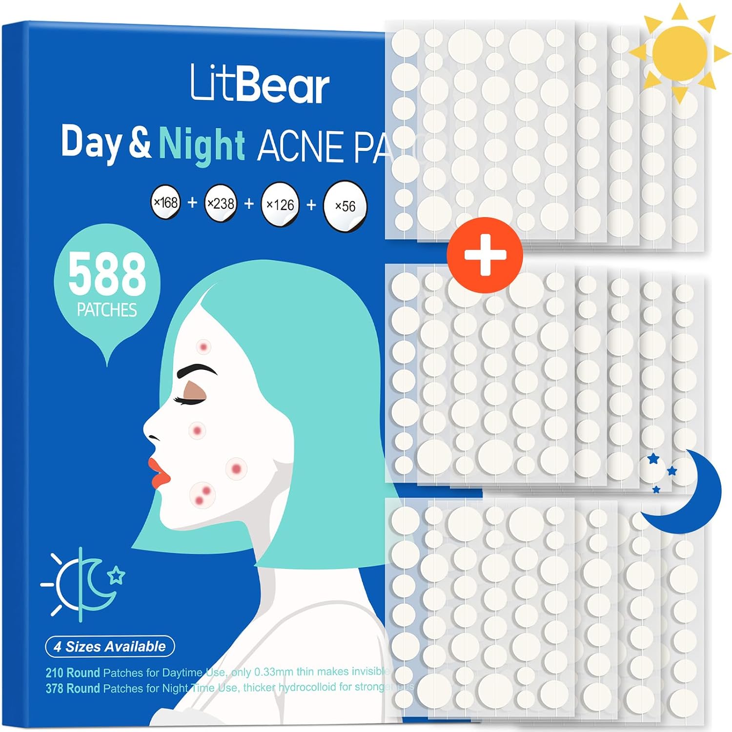 Detalle de LitBear Acne Pimple Patches 588 Dots