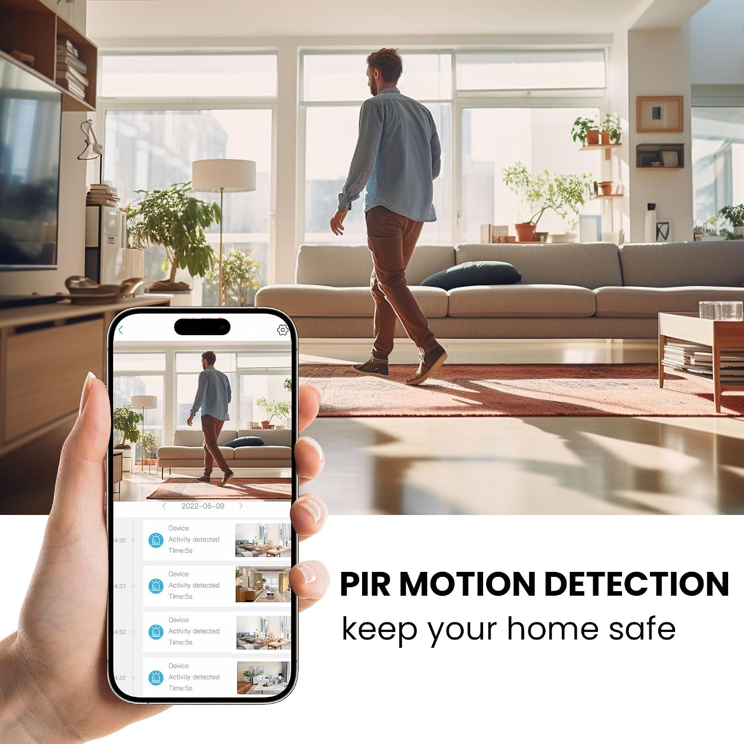 Thumbnail 5 de Funstorm B11 Indoor Security Camera with Wi-Fi, Night Vision and Motion Alerts
