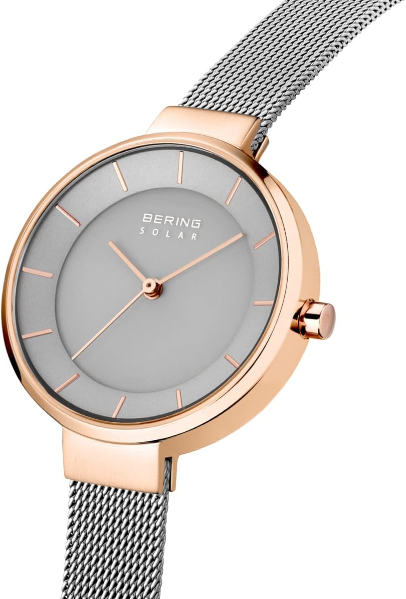 Thumbnail 2 de BERING Damen Solar Uhr 31 mm – elegantes Solarbetrieb-Modell mit Roségold-Gehäuse