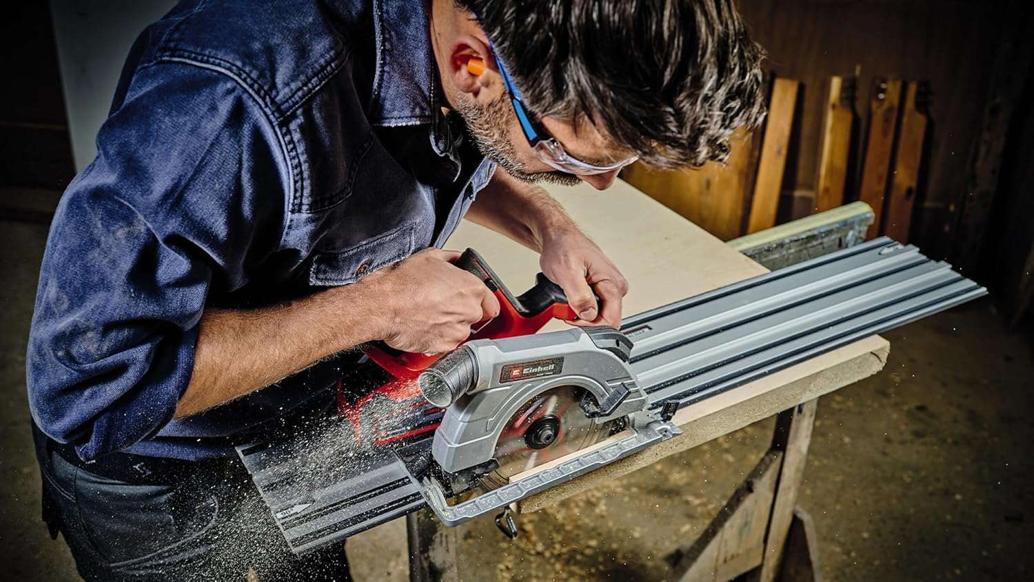 Thumbnail 1 de Einhell Aluminium Guide Rail 2x1000 mm for Circular Saws