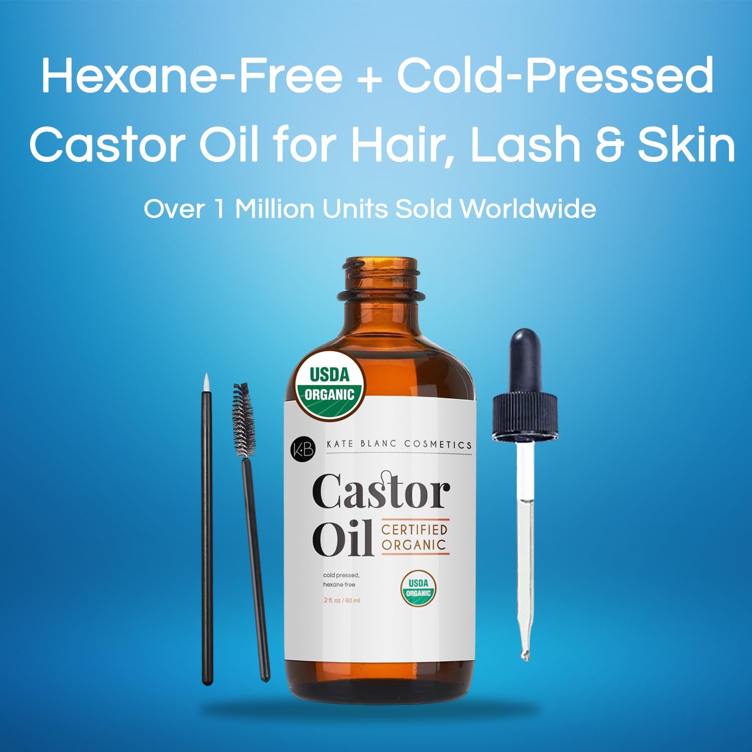 Detalle de Kate Blanc Castor Oil Hair & Lash Serum
