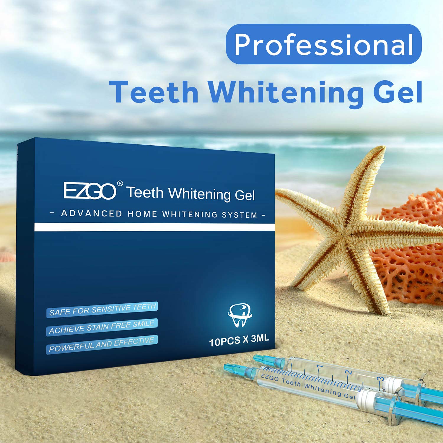 Thumbnail 3 de EZGO 22% Teeth Whitening Gel Refills 10X3ML Mint 🪥