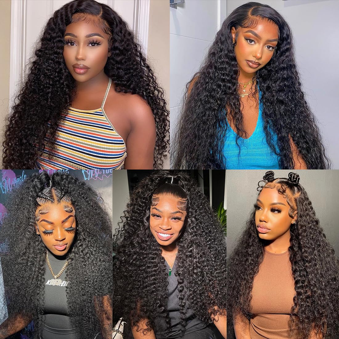 Thumbnail 5 de Tyiu 30 Inch Deep Wave Lace Front Wig 250D