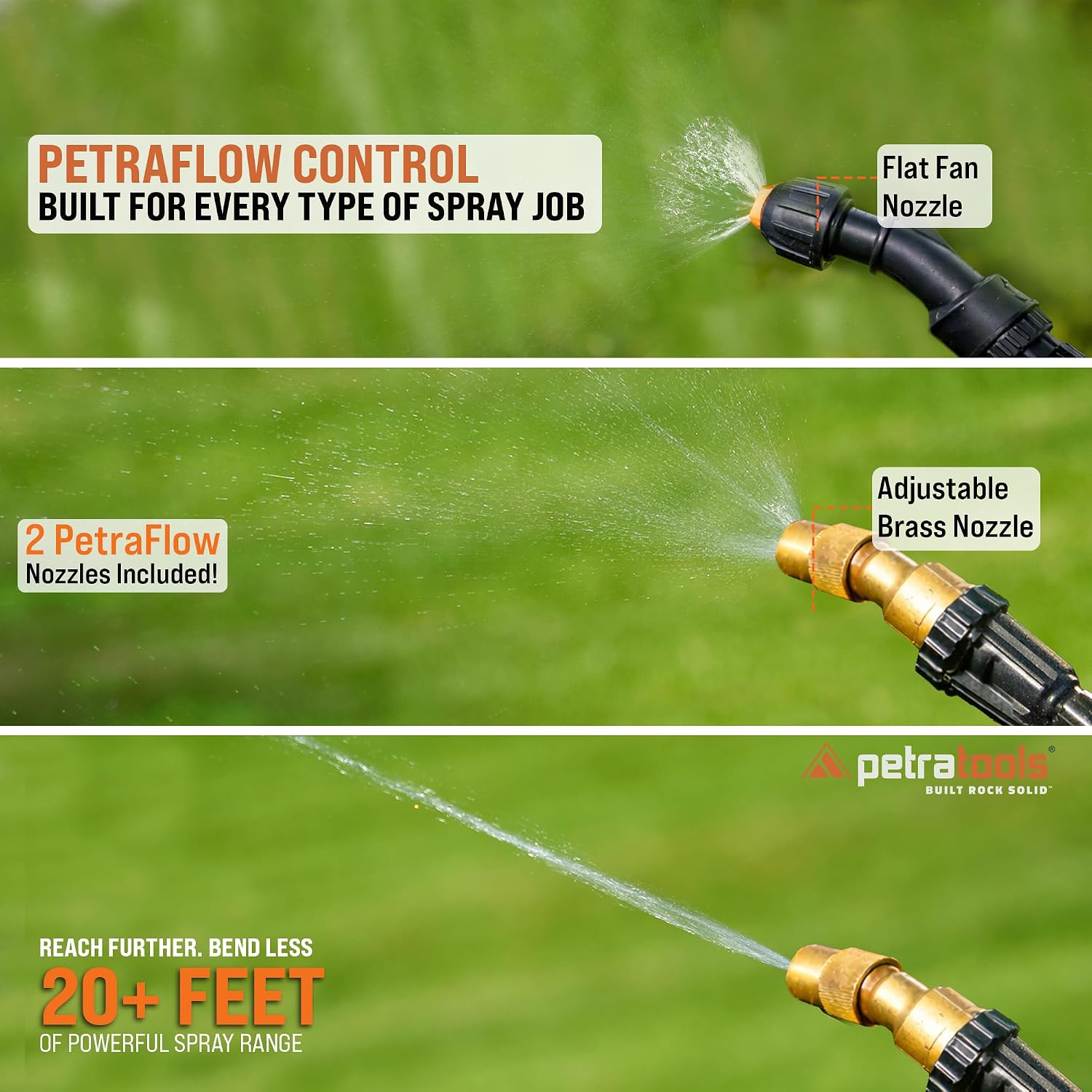 Detalle 2 de PetraTools Battery-Powered Garden Sprayer 2 Gallon