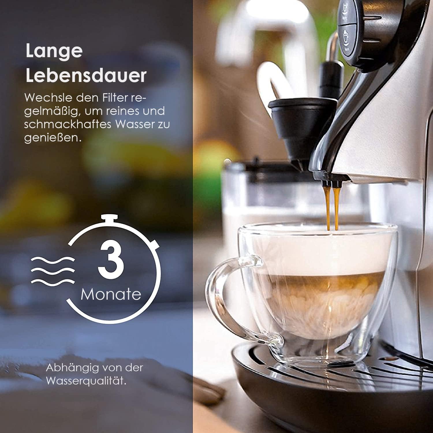 Thumbnail 6 de Waterdrop Ersatzwasserfilter für Philips AquaClean CA6903/10 – Kompatibel mit Saeco & Philips Kaffeevollautomaten