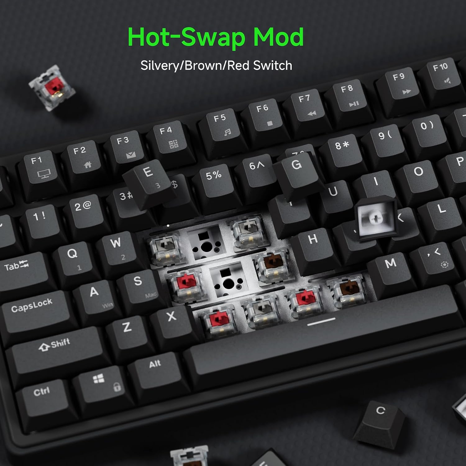 Thumbnail 5 de RK ROYAL KLUDGE R75 75% Wired Mechanical Keyboard with Volume Roller